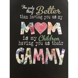 Women’s Plus Size 2X Mother’s Day Shirt Mom Grammy Floral, Grandma, Granny C